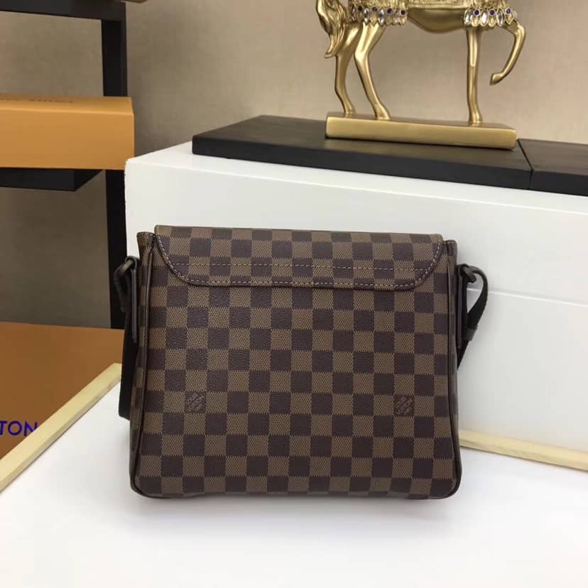 Louis Vuitton Damier Ebene Macassar Replica Shoulder Bag M41213