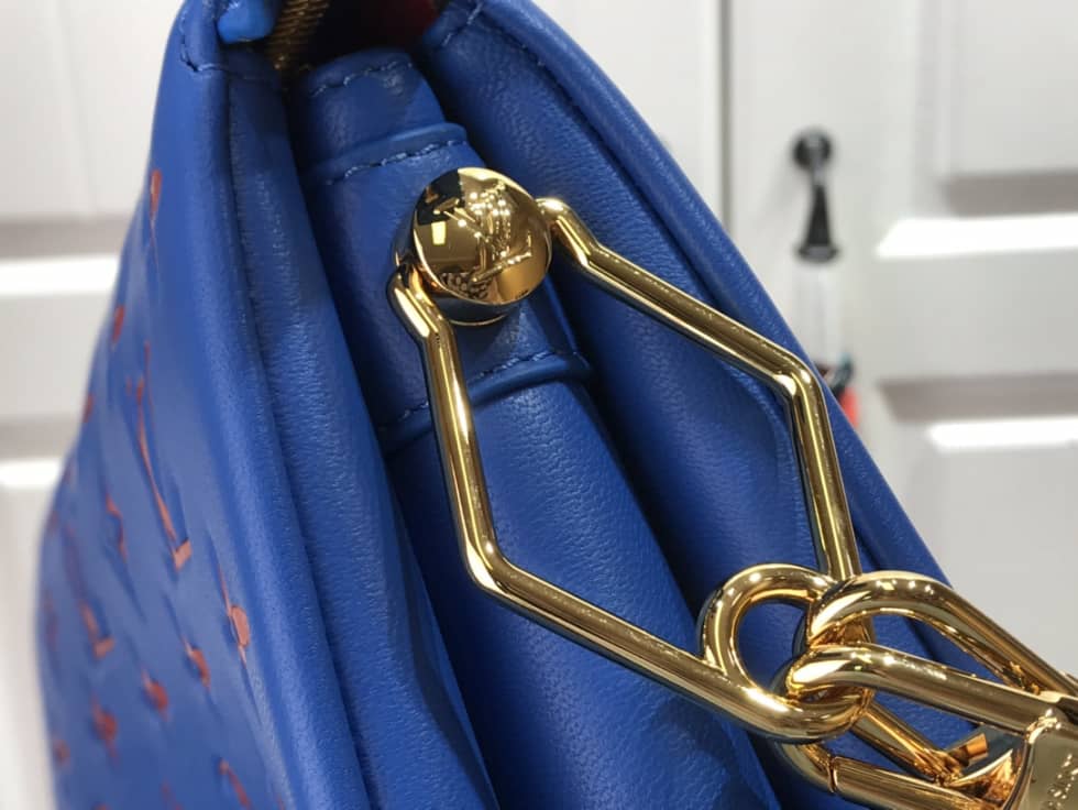 Louis Vuitton Embossed Lambskin Coussin PM Blue M58628 Replica Shoulder Bag