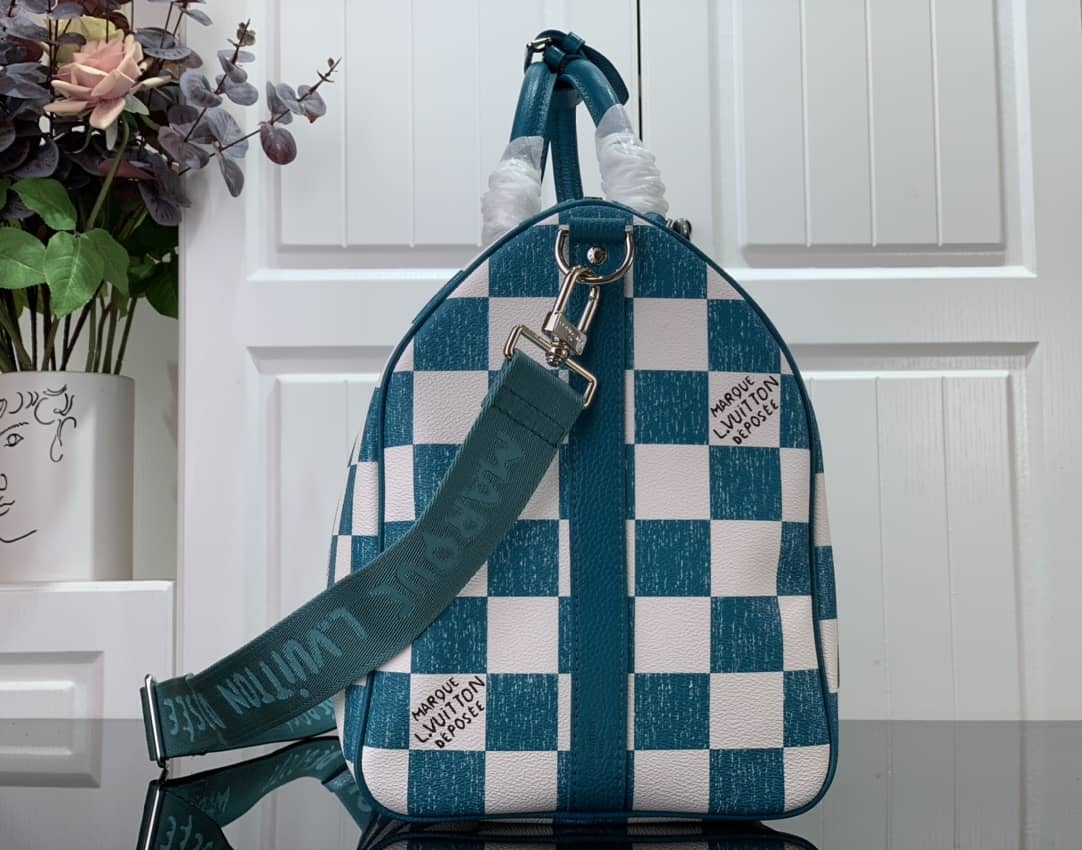 Louis Vuitton Keepall Bandoulière 45 Virgil Abloh Bag Replica Green N80404