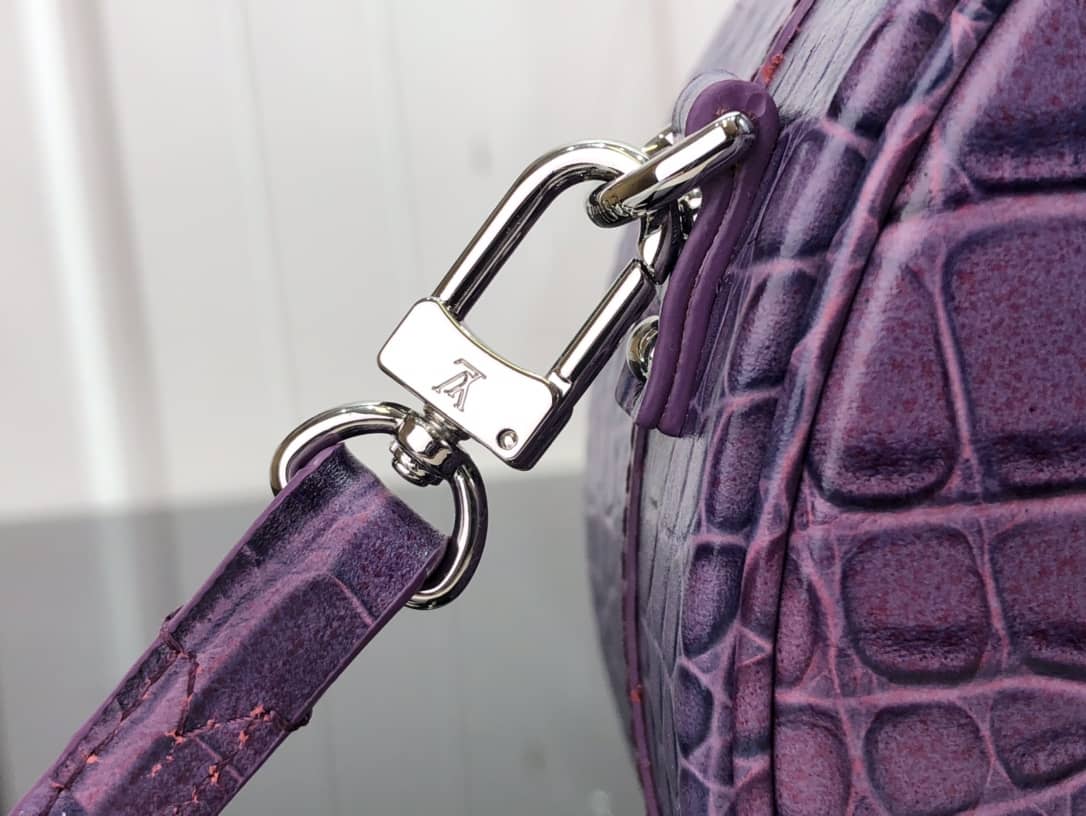 Louis Vuitton Petite Boite Chapeau Crocodilien Brillant Replica Bag Purple N93597