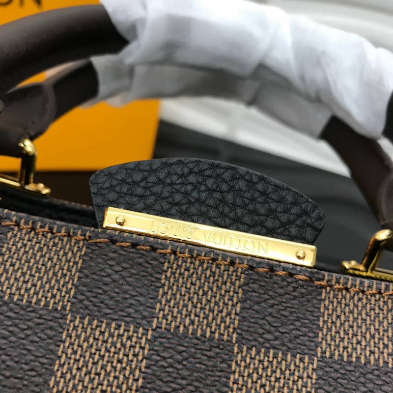 Louis Vuitton Damier Ebene Canvas Brittany Bag Replica Black M41674