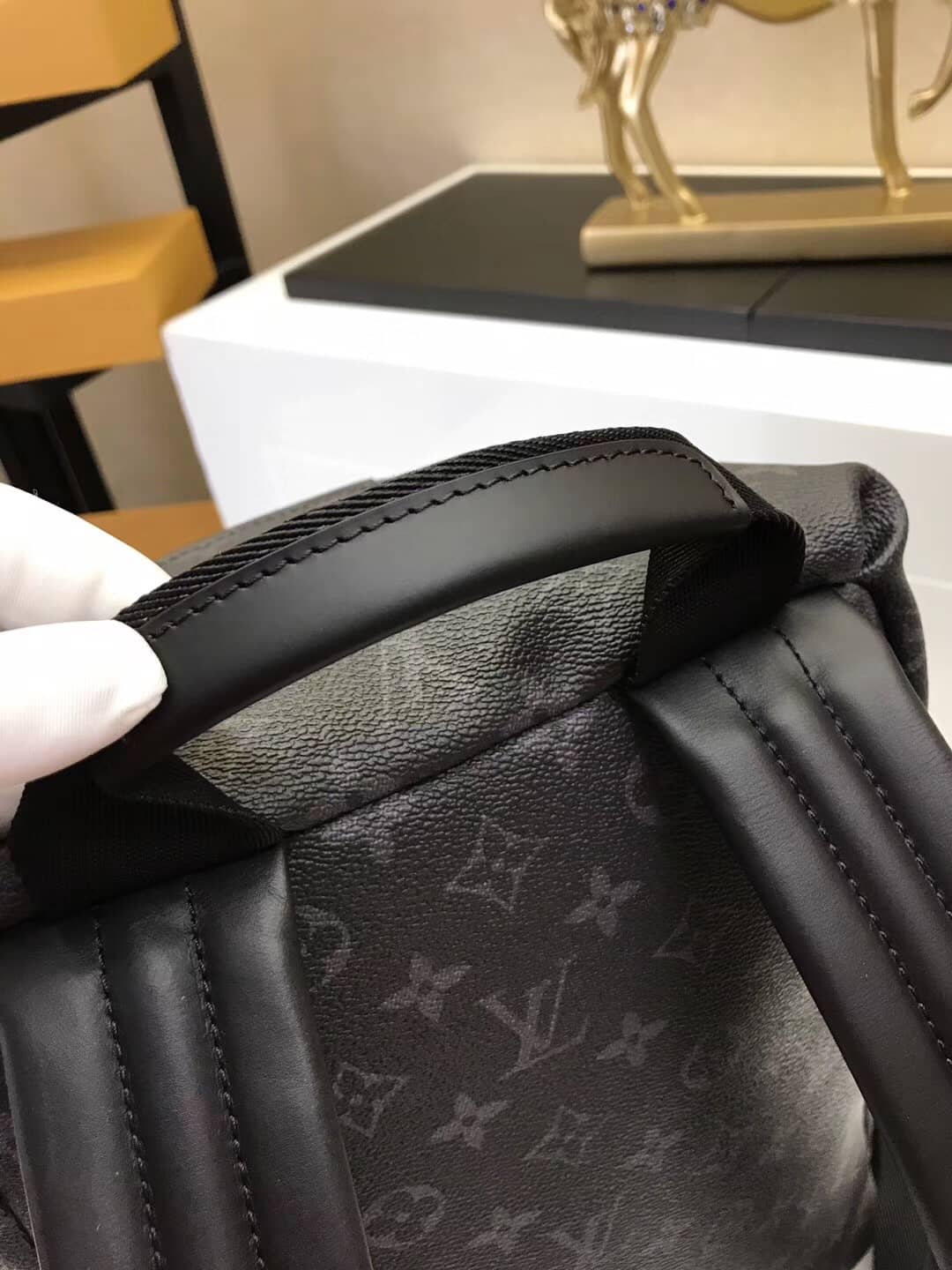 Louis Vuitton Discovery PM Monogram Eclipse Canvas Replica Backpack M43186