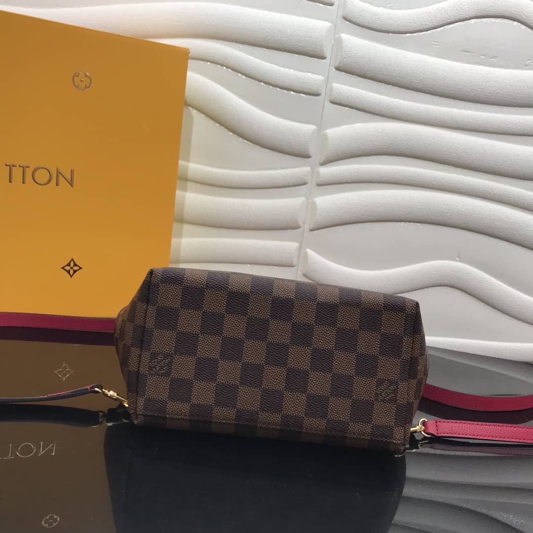 Louis Vuitton Damier Ebene Clapton Replica Backpack Pink N42262
