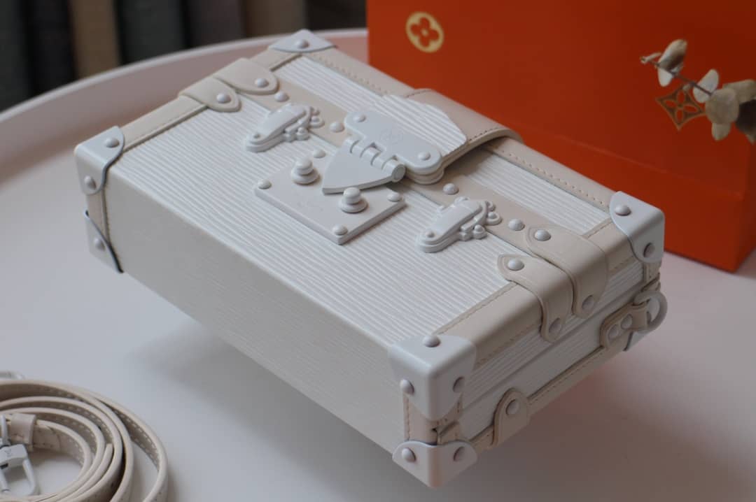 Louis Vuitton Petite Malle Monogram Canvas Replica Bag White M40273