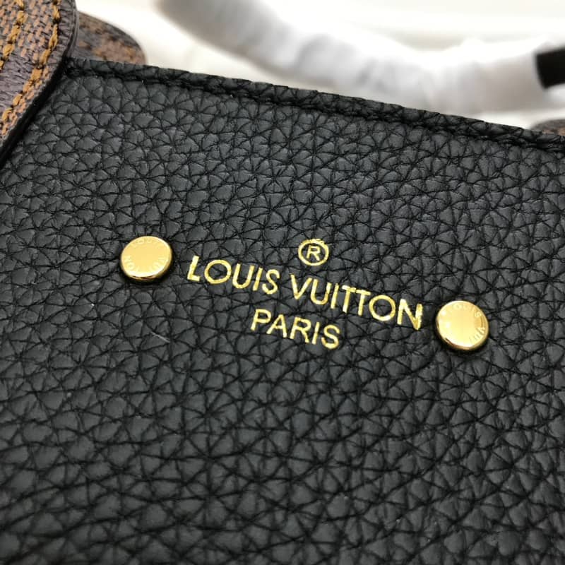 Louis Vuitton Jersey Damier Ebene Canvas Magnolia Bag Black Replica N44041