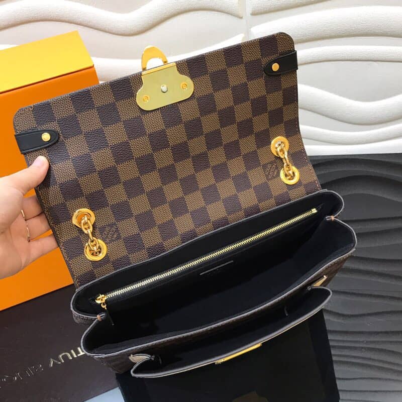 Louis Vuitton Vavin PM Damier Ebene Replica Shoulder Bag White N40113