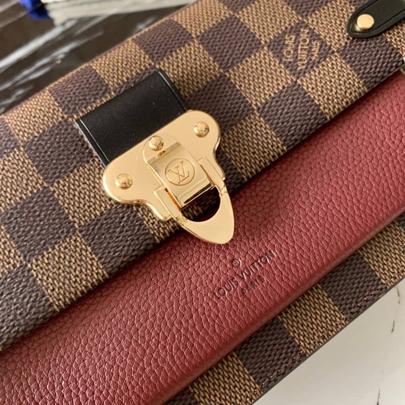 Louis Vuitton Vavin Chain Wallet Damier Ebene N60222 Replica