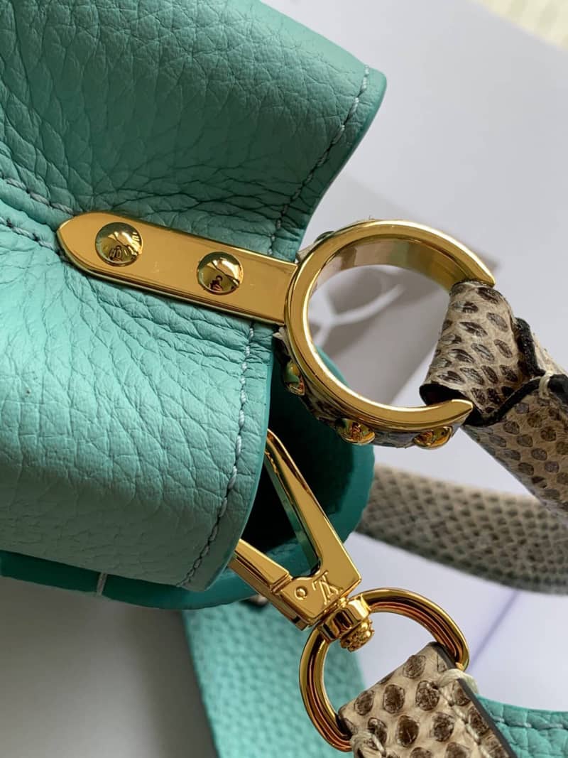 Louis Vuitton Capucines Mini Replica Bag Blue M55921