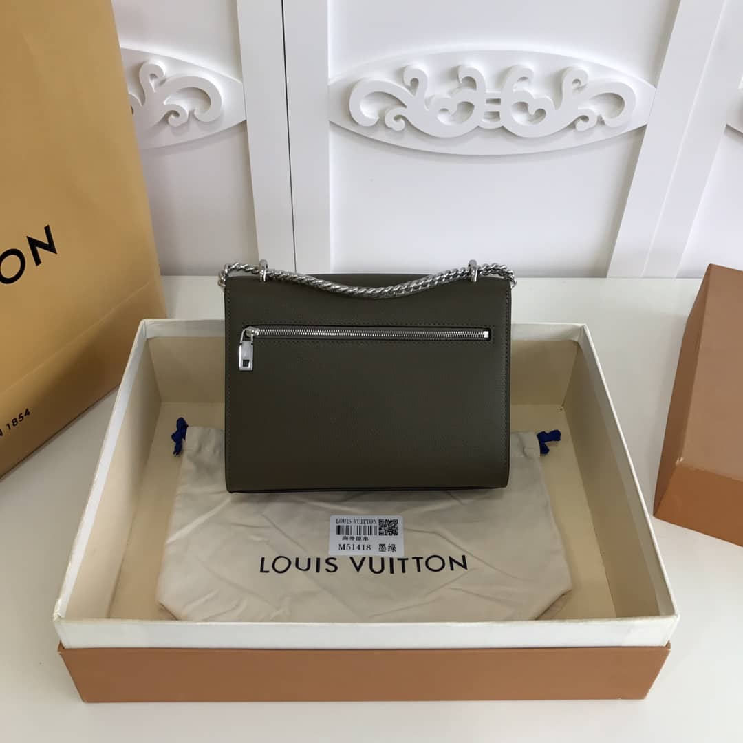 Louis Vuitton MyLockMe BB Calf Chain Replica Shoulder Bag Green M51418
