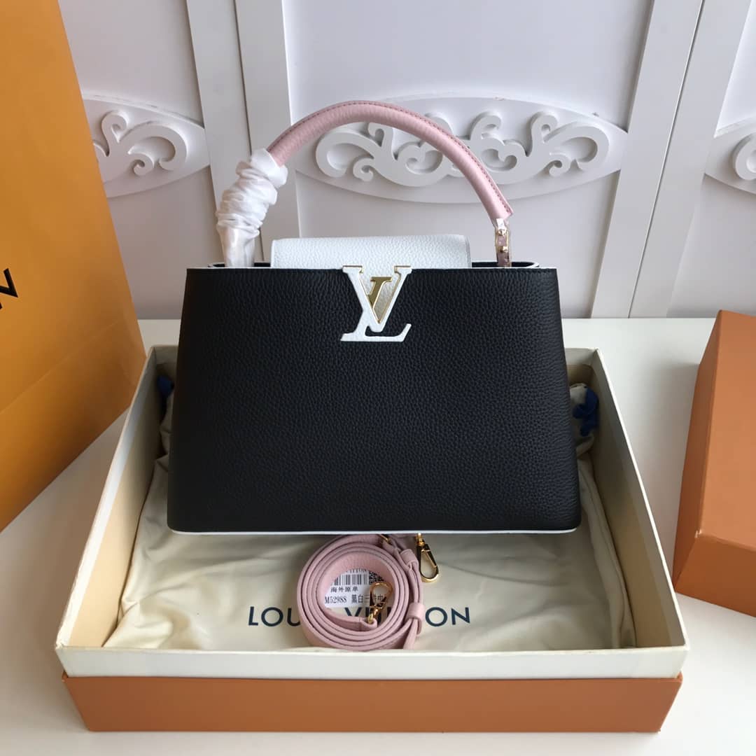 Louis Vuitton Capucines PM Taurillon Bag Replica Black M52988