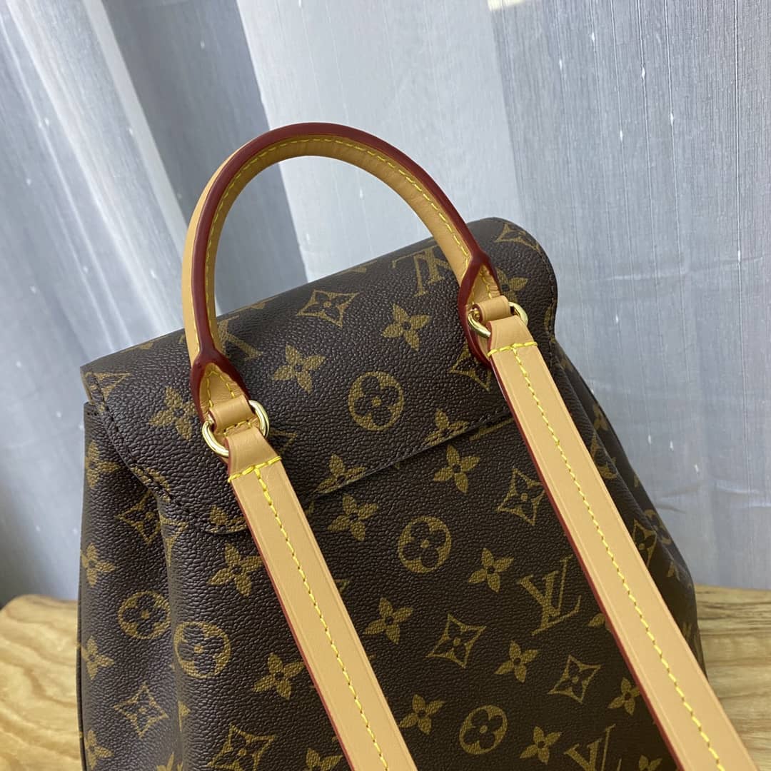 Best Replica Louis Vuitton Monogram Canvas Montsouris BB Replica Bag M45516 Brown(ColaReps)
