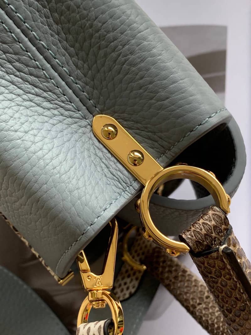 Louis Vuitton Capucines Mini Replica Bag Blue M55921