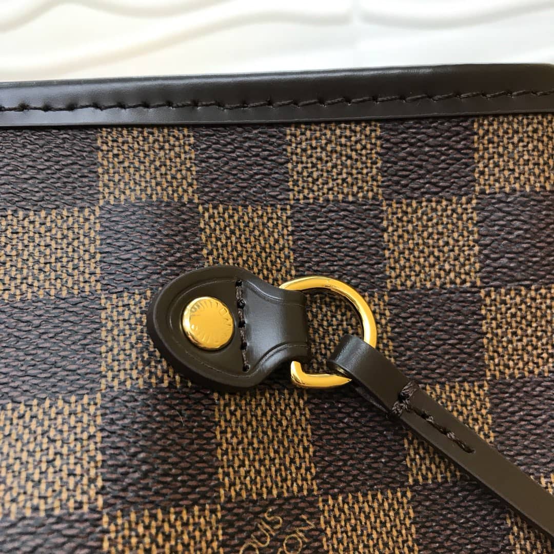 Louis Vuitton Neverfull MM Damier Ebene Bag Replica Pink N40995