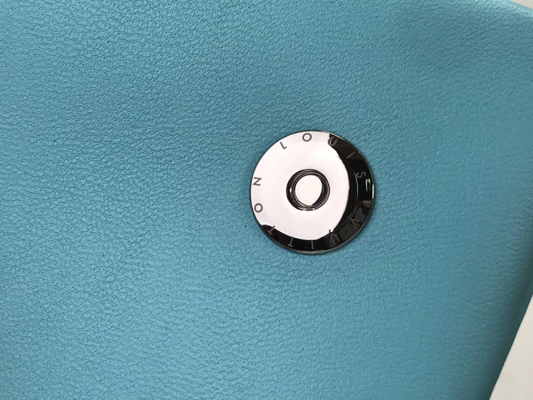 Louis Vuitton Pochette Coussin Monogram Embossed Lambskin Chain Replica Bag Blue(Cola)