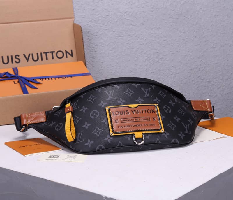 LV Bum Bag Dupe Monogram Eclipse Coated Canvas Discovery M45220