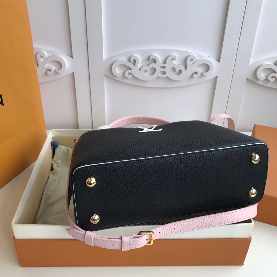 Louis Vuitton Capucines PM Taurillon Bag Replica Black M52988