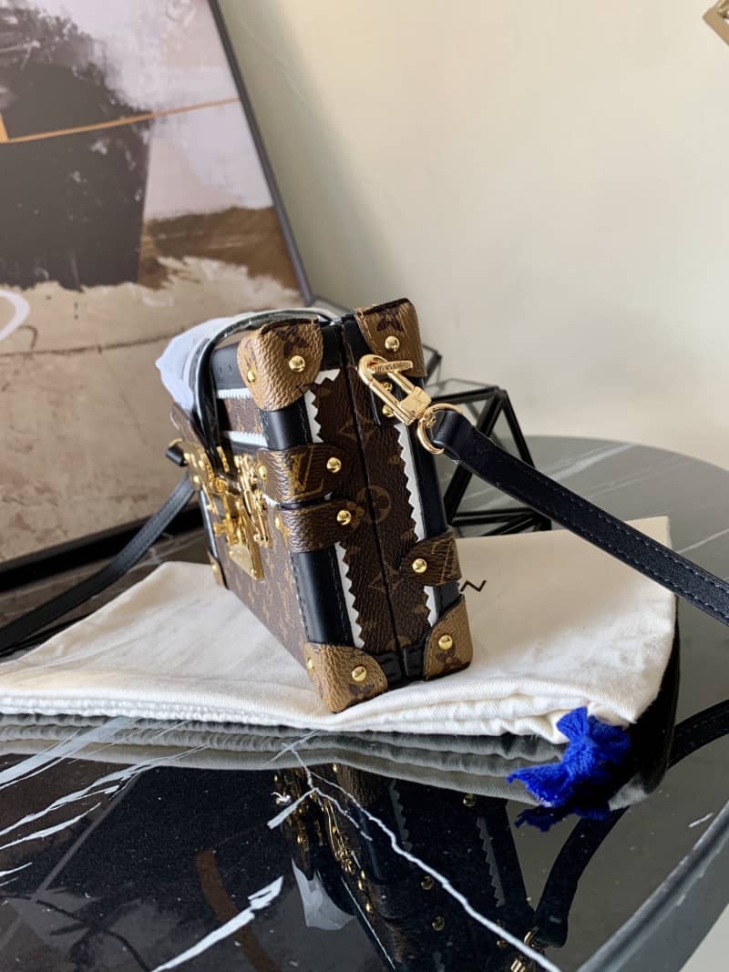 Louis Vuitton Petite Malle Monogram Canvas Replica Bag M44216