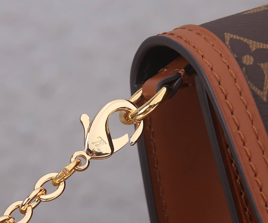 Louis Vuitton Dauphine Chain Wallet Replica Shoulder Bag Yellow M68746