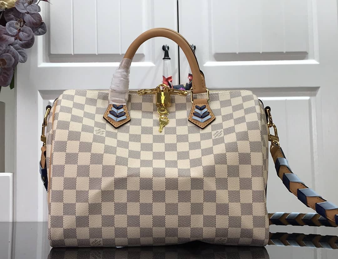 Louis Vuitton Damier Azur Speedy Bandouliere 30 Bag Replica N50054
