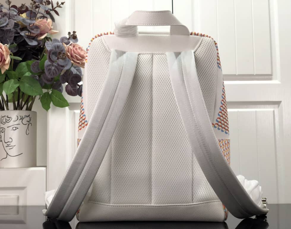 LV Backpack Replica Racer Damier Spray White M20664