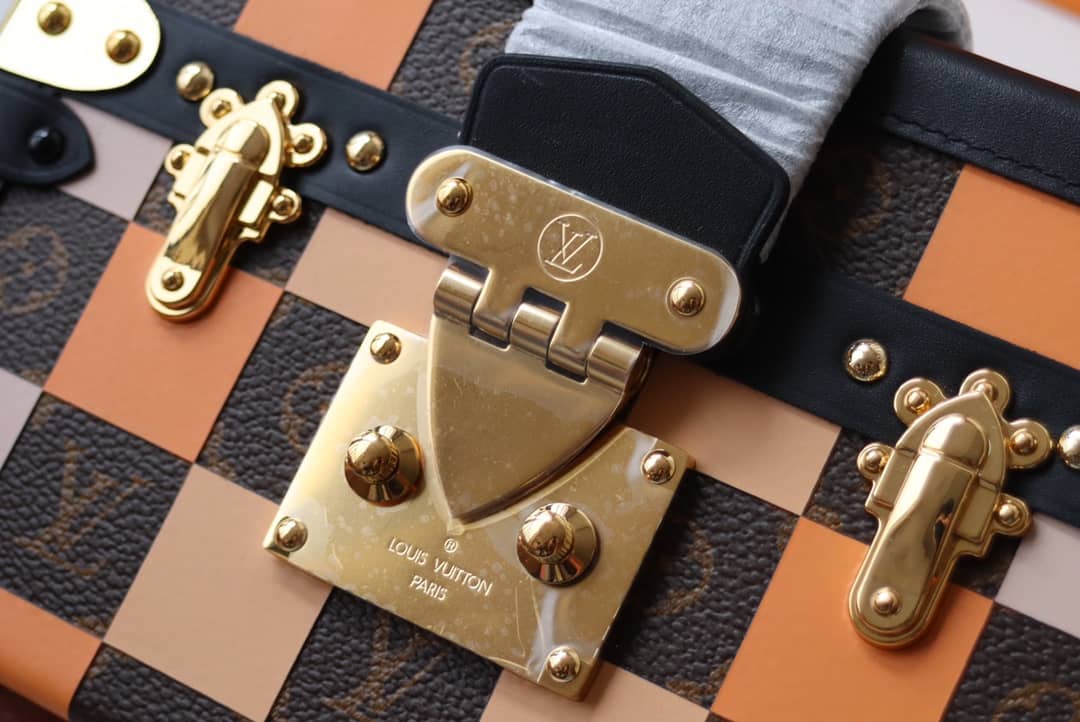 Louis Vuitton Petite Malle Monogram Canvas Replica Bag Orange M40273