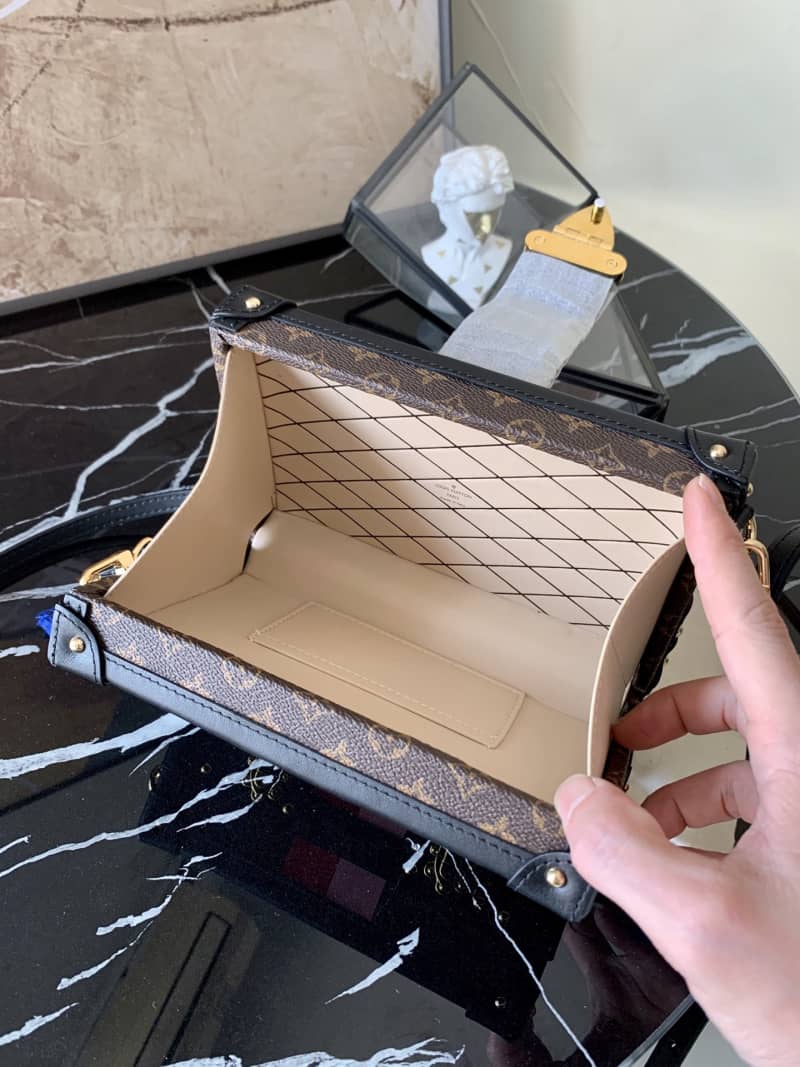 Louis Vuitton Petite Malle Monogram Canvas Replica Bag Brown M40273