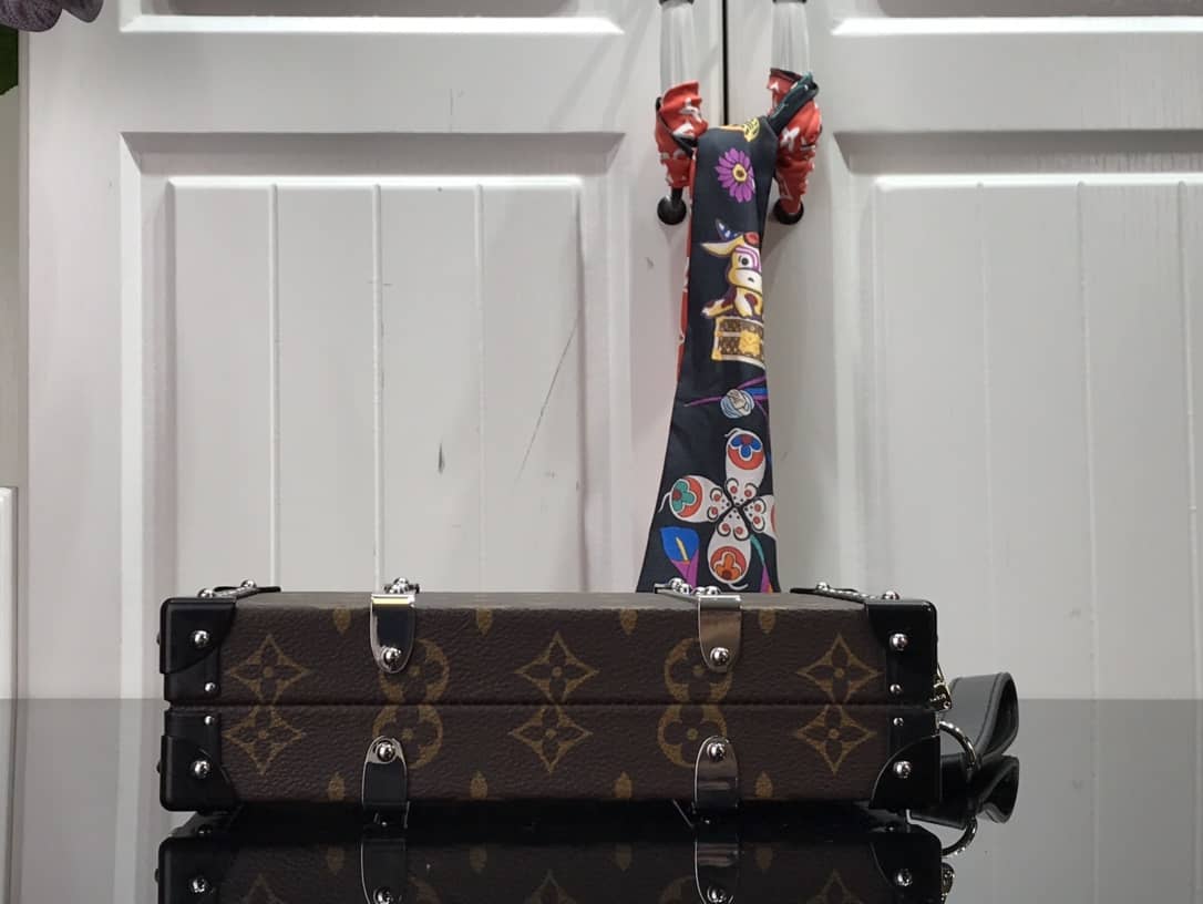 Louis Vuitton Trunk Monogram Eclipse Replica Bag Brown M20249