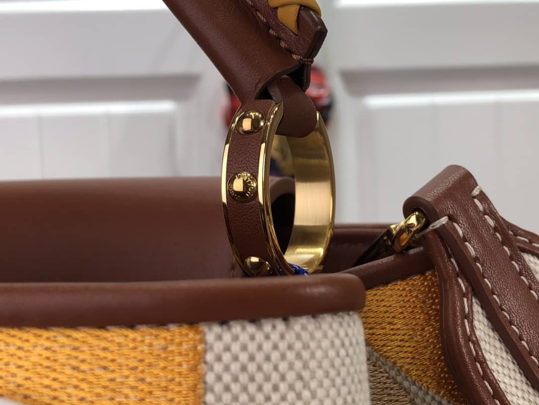 Louis Vuitton Capucines Embroidery Replica Bag Orange M48865