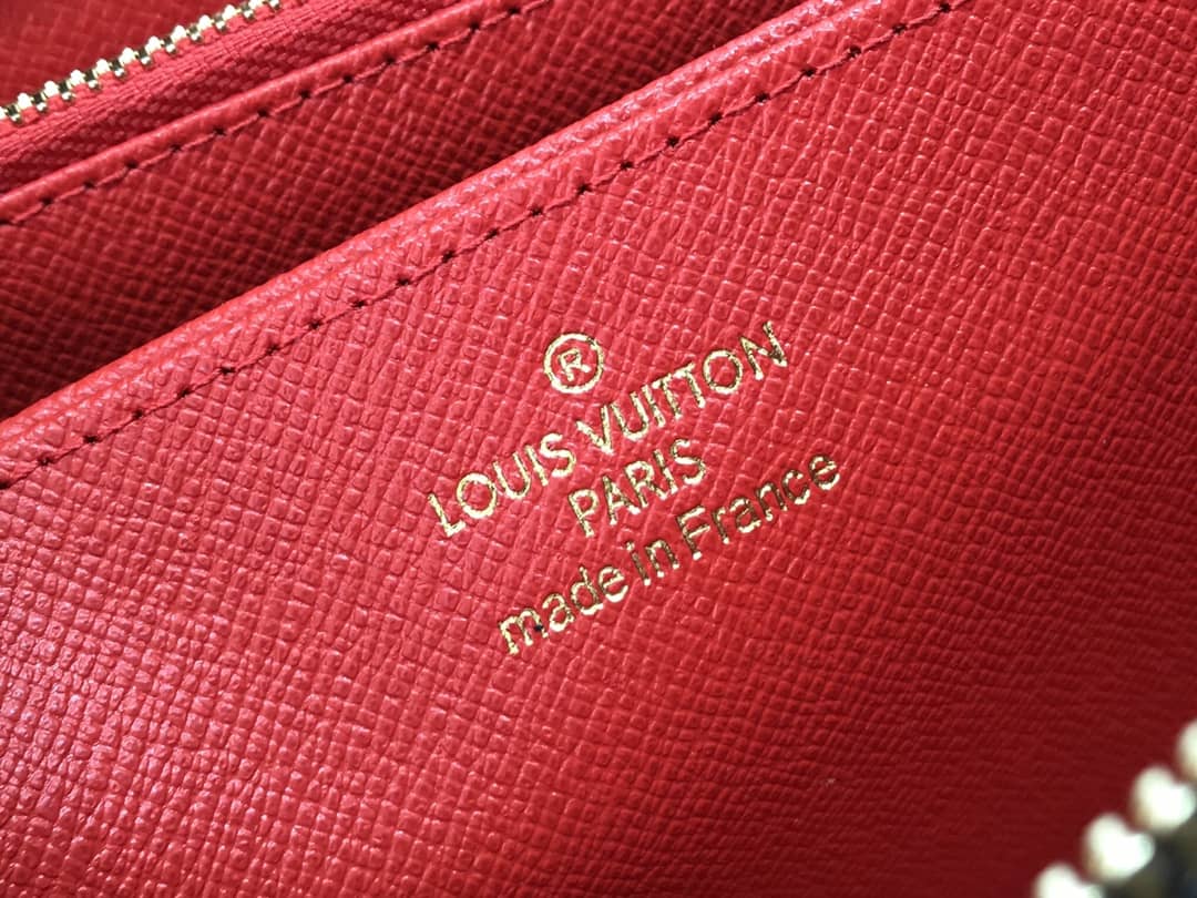 Louis Vuitton Christmas Damier Ebene Canvas Zippy Wallet Replica N60403