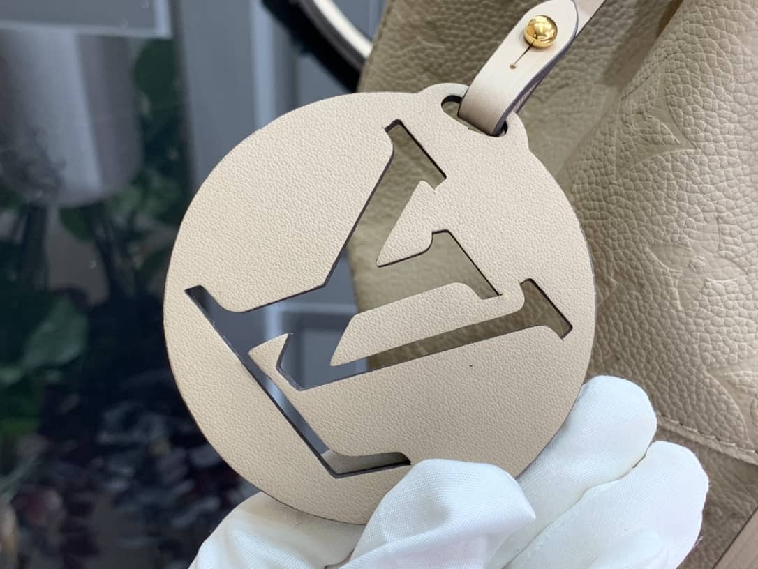 Louis Vuitton Ann Platt Montsouris PM Noir Leather Replica Backpack Cream M45205