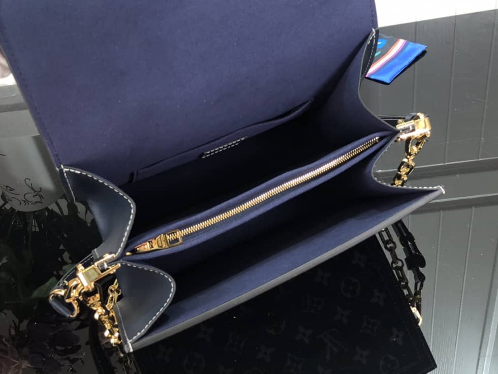 Louis Vuitton Dauphine MM Denim Leather M59631 Replica Shoulder Bag