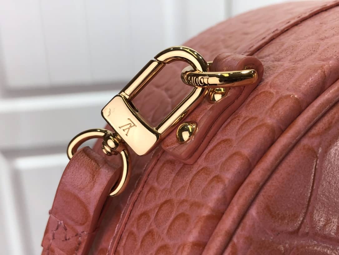 Louis Vuitton Petite Boite Chapeau Crocodilien Brillant Replica Bag Pink N93597