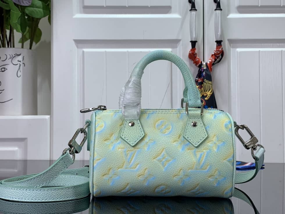 Louis Vuitton Nano Speedy Green M81508 Replica Shoulder Bag