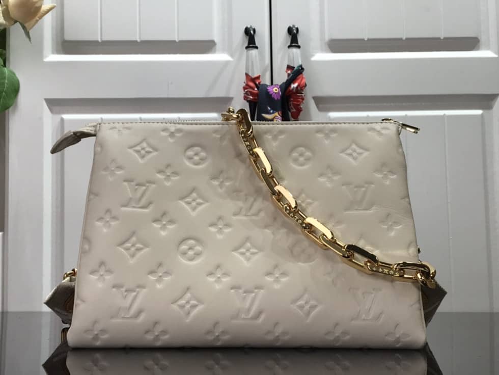 Louis Vuitton Coussin PM Embossed Puffy White M57793 Replica Shoulder Bag
