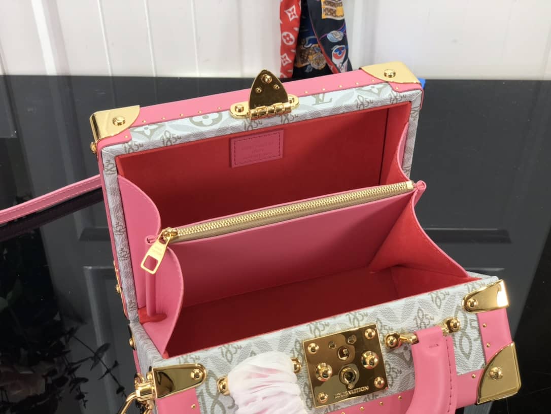 Louis Vuitton Valisette Tresor Monogram Canvas Replica Box Gray M45675