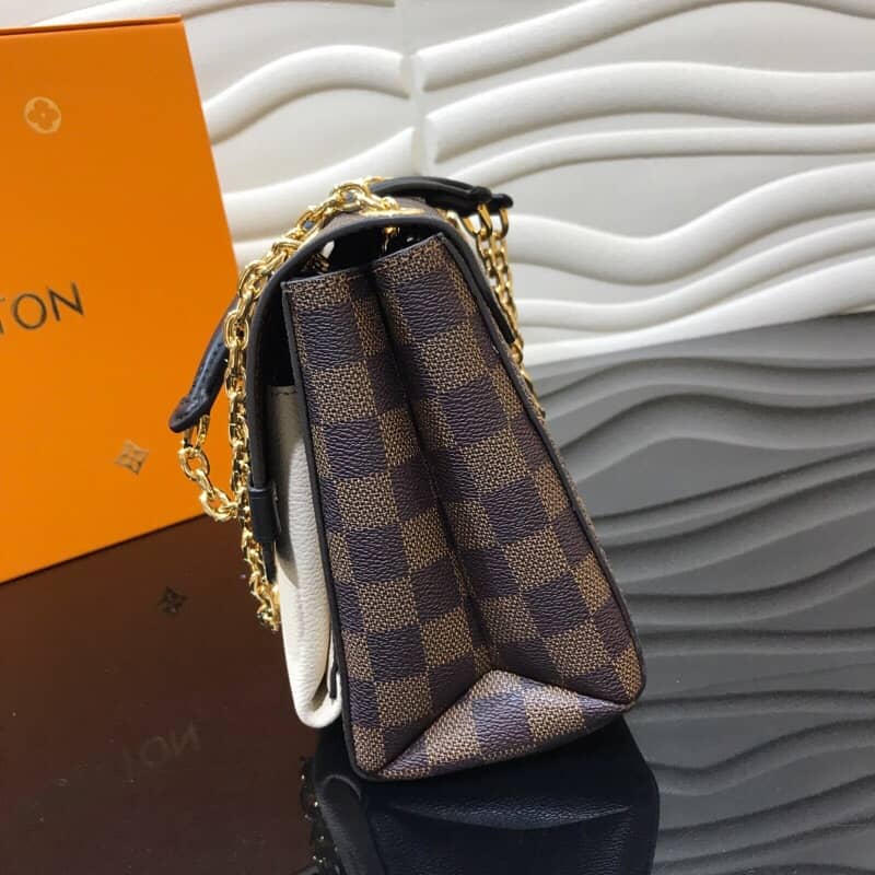 Louis Vuitton Vavin PM Damier Ebene Replica Shoulder Bag White N40113