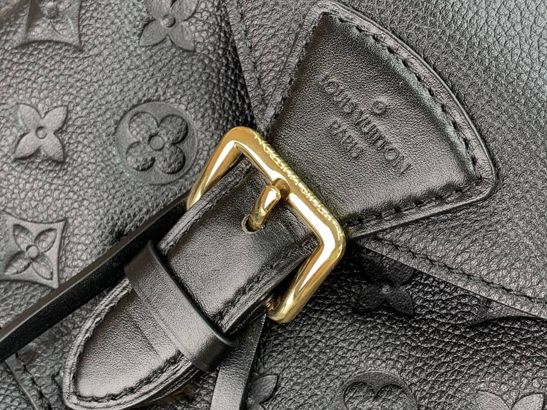 Louis Vuitton Ann Platt Montsouris PM Noir Leather Replica Backpack Black M45205