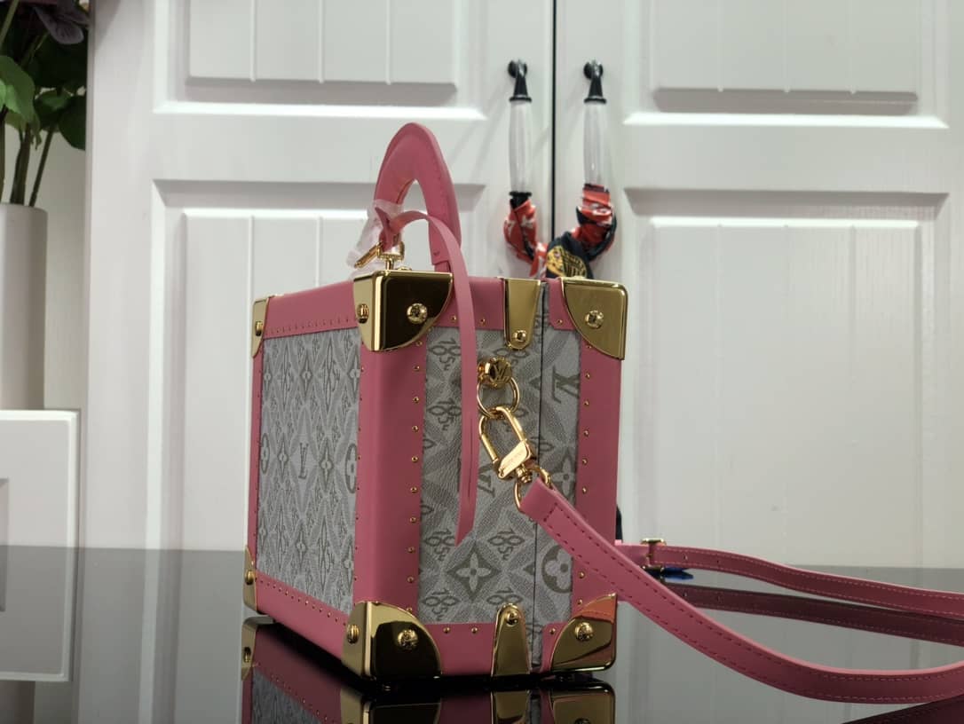 Louis Vuitton Valisette Tresor Monogram Canvas Replica Box Gray M45675