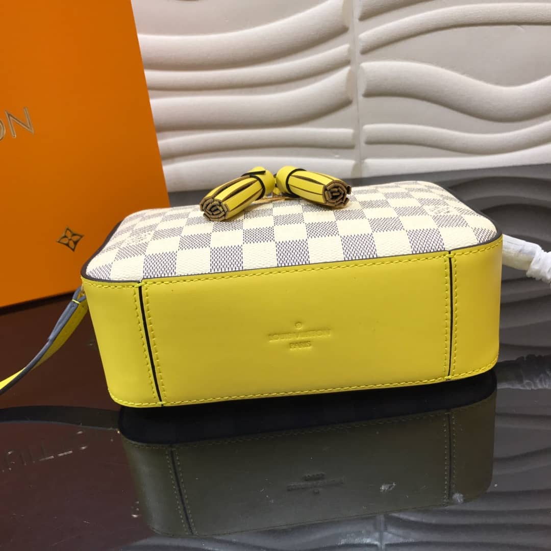 Louis Vuitton Damier Saintonge Replica Camera Bag Yellow N40154