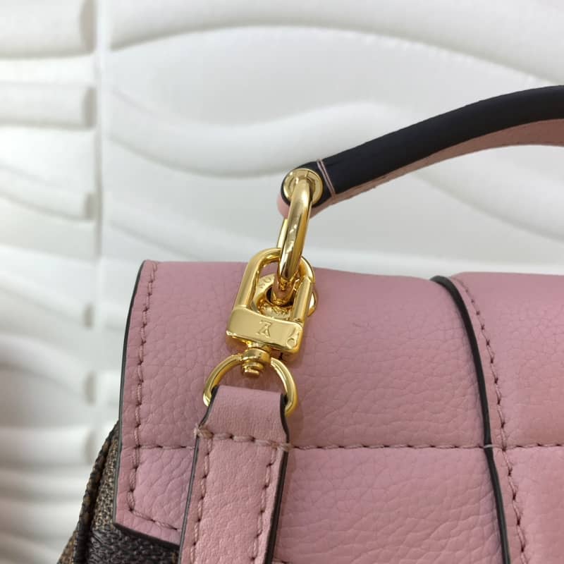 Louis Vuitton Damier Ebene Clapton Replica Backpack Pink N42262