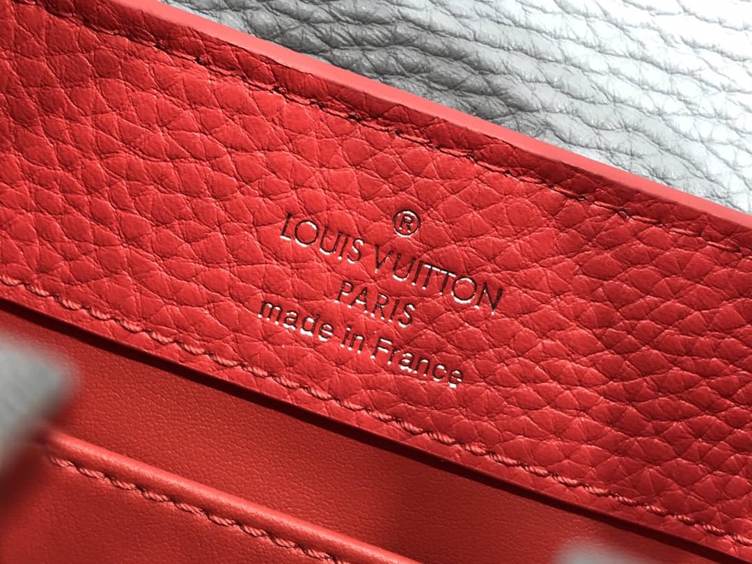 Louis Vuitton Capucines Mini Taurillon Leather Replica Bag Red M57520