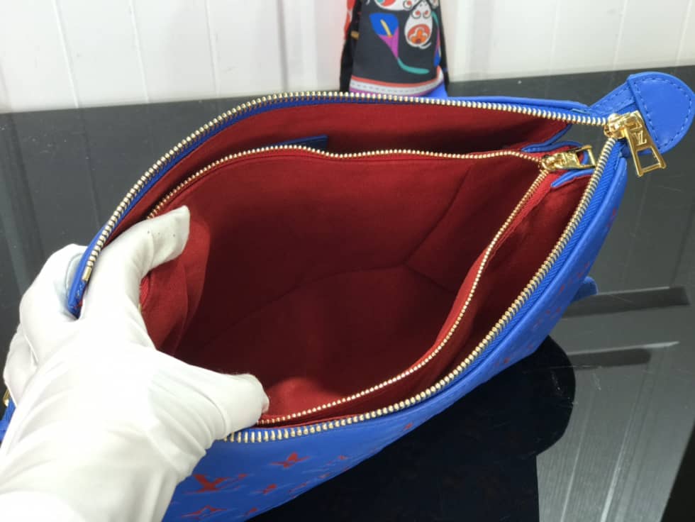 Louis Vuitton Embossed Lambskin Coussin PM Blue M58628 Replica Shoulder Bag