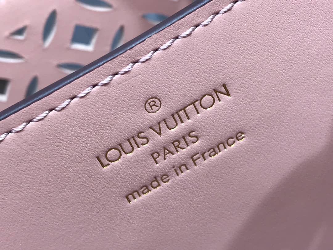 Louis Vuitton Capucines BB Cutout Leather Bag Replica Pink M57228