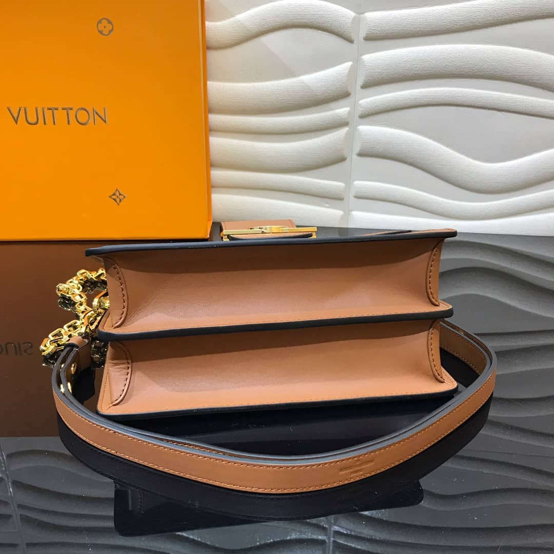 Louis Vuitton Monogram MM Reverse Dauphine Shoulder Bag Replica M44391