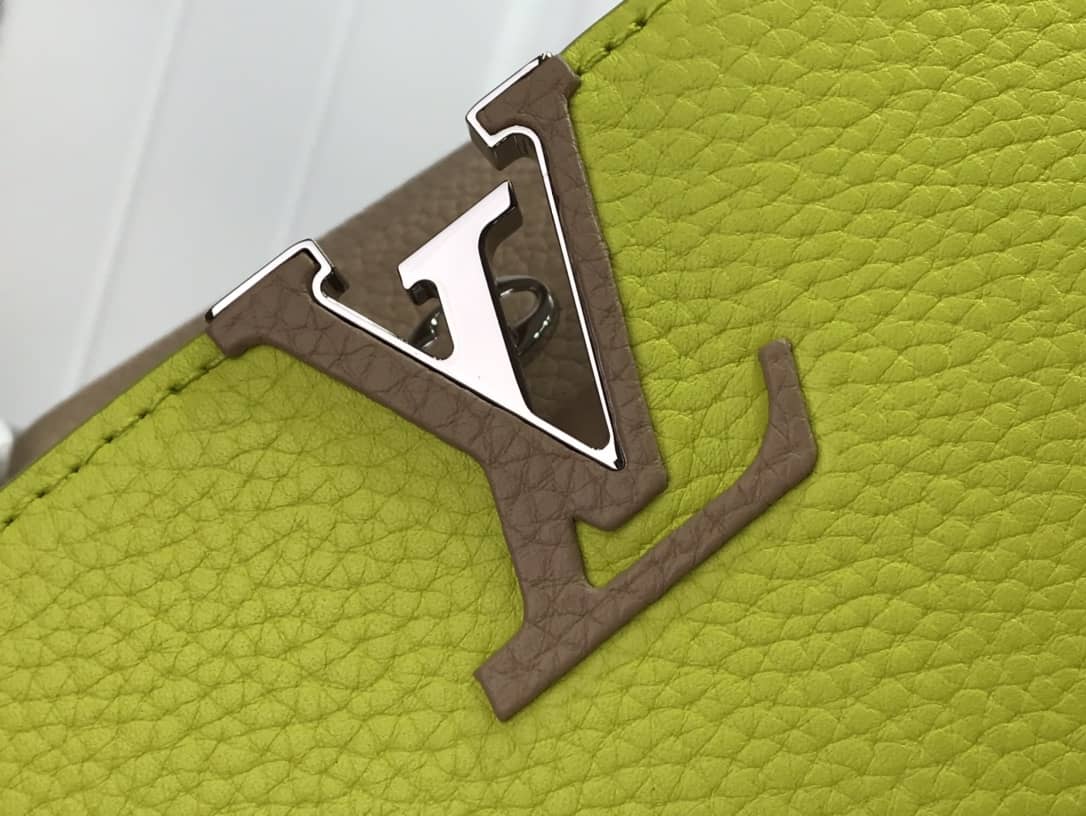 Louis Vuitton Capucines Mini Taurillon Leather Replica Bag Green M57520