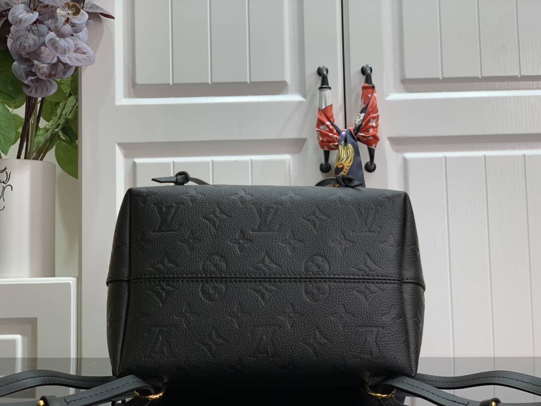 Louis Vuitton Ann Platt Montsouris PM Noir Leather Replica Backpack Black M45205