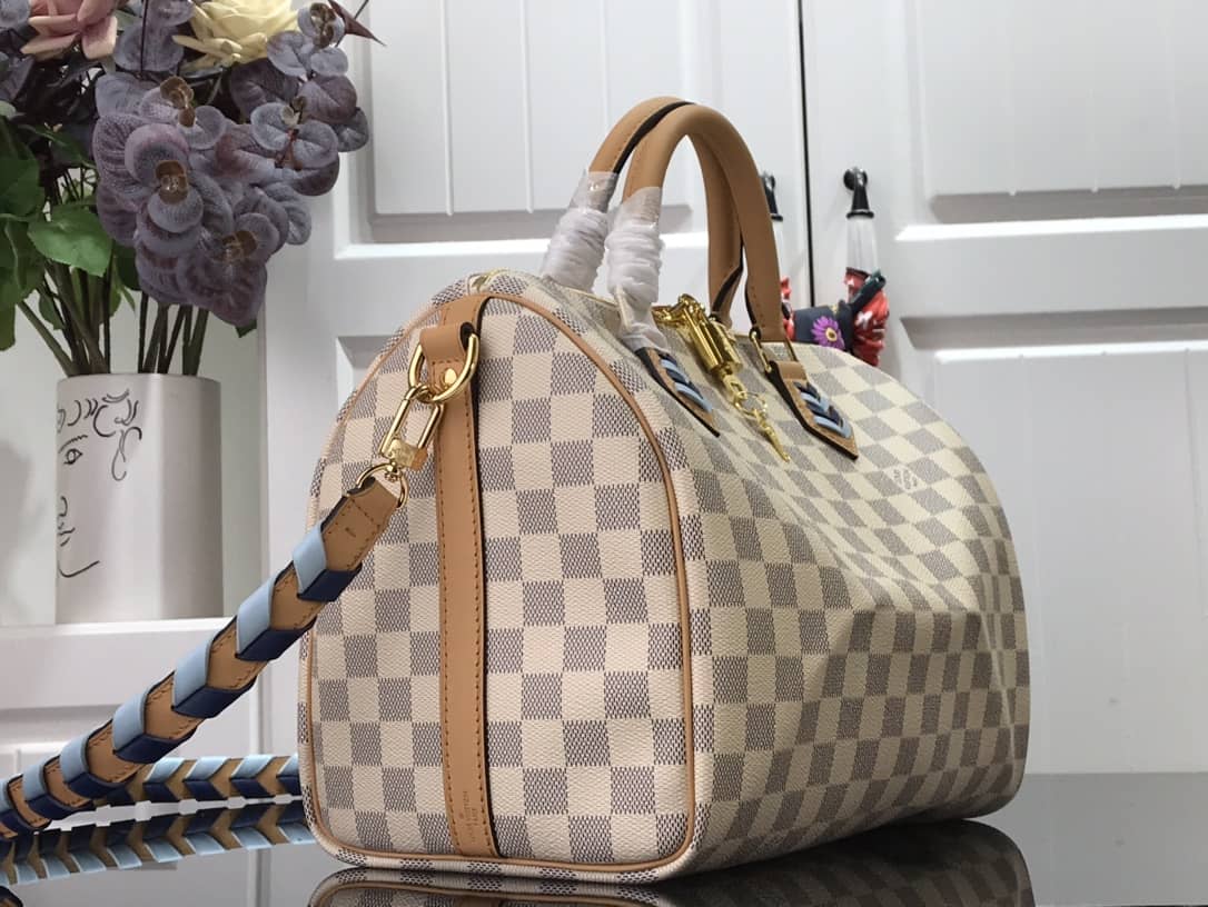 Louis Vuitton Damier Azur Speedy Bandouliere 30 Bag Replica N50054