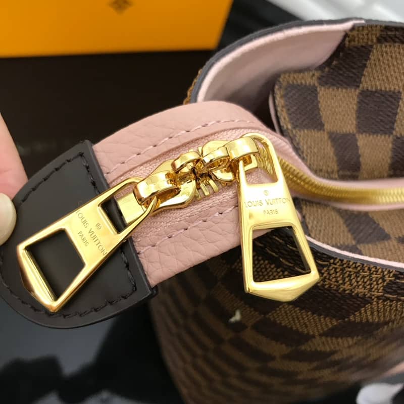 Louis Vuitton Jersey Damier Ebene Canvas Magnolia Pink Bag Replica N44041