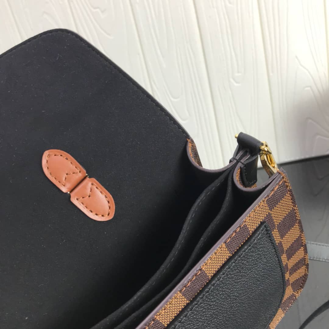 Louis Vuitton Damier Canvas Trendy Replica Crossbody Bag Black N40146