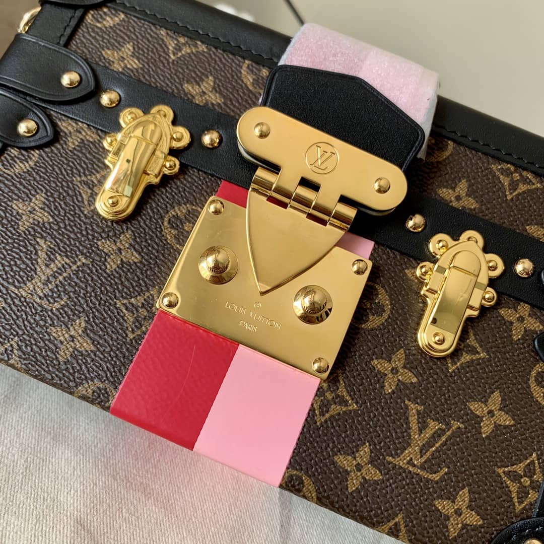 Louis Vuitton Petite Malle Monogram Canvas Replica Bag Brown M40273